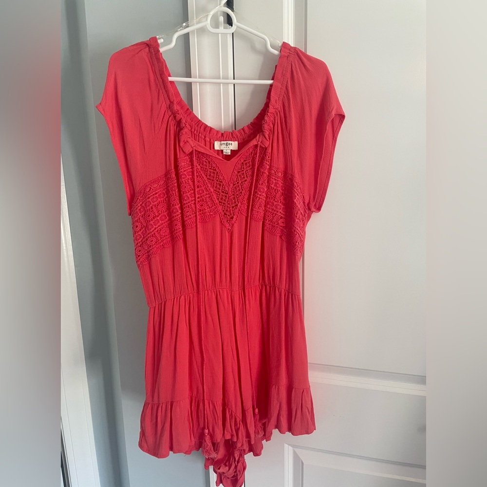 Large Pink Umgee Romper